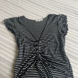 Striped Black and White Top